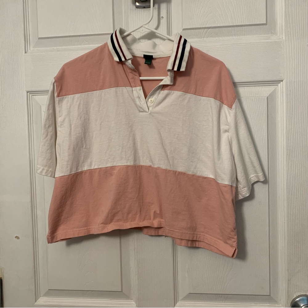 Wild Fable Cropped Polo Tee